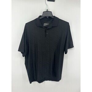 Nike Golf Tour Performance Dri-FIT Men's Diagonal Striped Polo Shirt Black XL